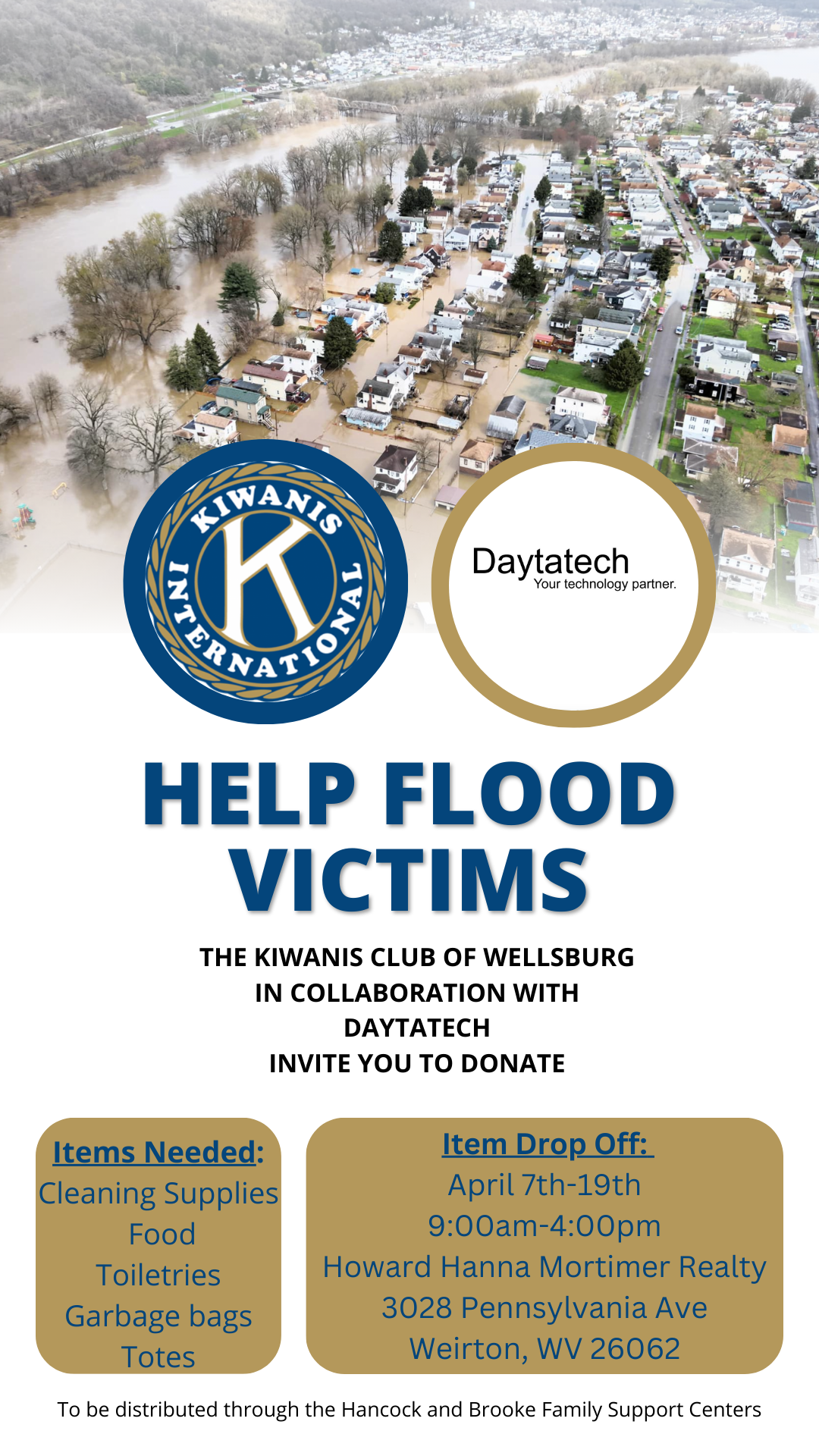 Donate help to flood victims image